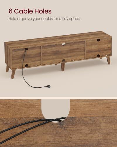 TV Stand for 80" TV, Entertainment Center with Adjustable Shelf, view 6