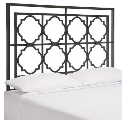 SAFAVIEH Home Collection Silva Gunmetal Headboard, Full