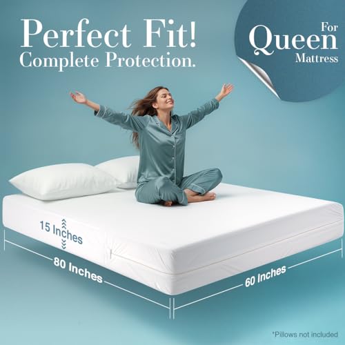 Waterproof Mattress Protector Queen Size, view 3