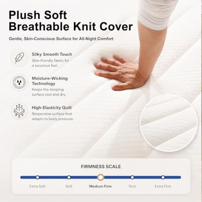 Queen Size 10 Inch Hybrid Mattress in a Box, view 5