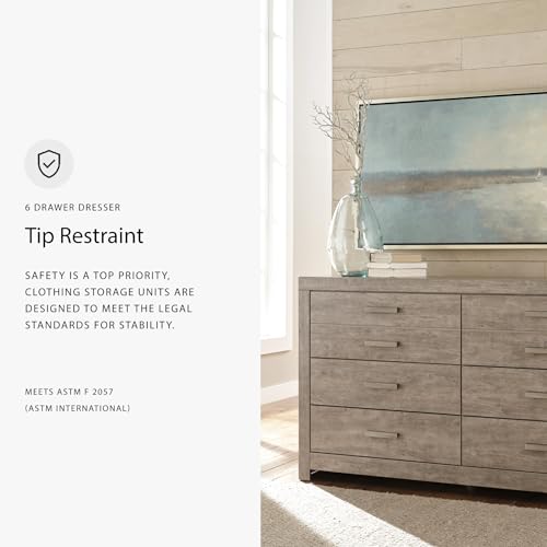 Signature Design by Ashley Culverbach Scandinavian 6 Drawer Dresser, view 8