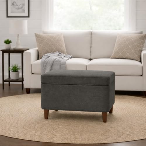 24" Storage Ottoman, Gray (K7732-F2281-V), Large