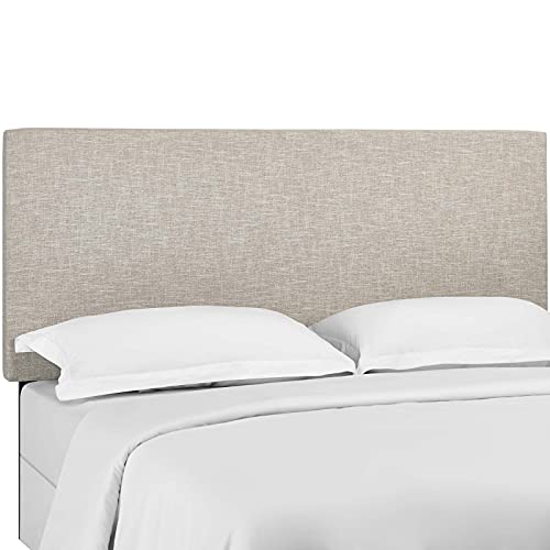 Claire Linen Fabric Upholstered King and California King Headboard in Beige, view 2