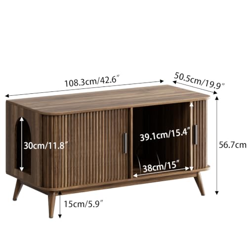 Modern Record Player Stand Vinyl Record Storage Up to 150 Records, view 3