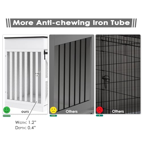 2-in-1 Farmhouse Dog Crate Furniture, view 5