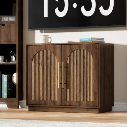 Fluted Sideboard Buffet Cabinet with Storage, view 8