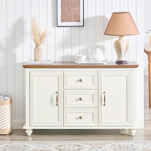 47" Wood Sideboard Buffet Cabinet with Storage, view 2