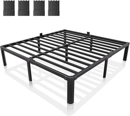 King Metal Bed Frame 14 Inch, Heavy Duty Platform, No Box Spring Needed, view 2