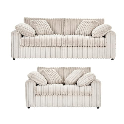 Belvoir 2-Piece Living Room Set, Sofa and Loveseat