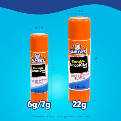 Disappearing Purple School Glue Sticks, Washable, 6 Grams, 12 Count, view 5