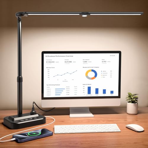 LED Desk Lamp, Ultra Wide Computer Light, view 2