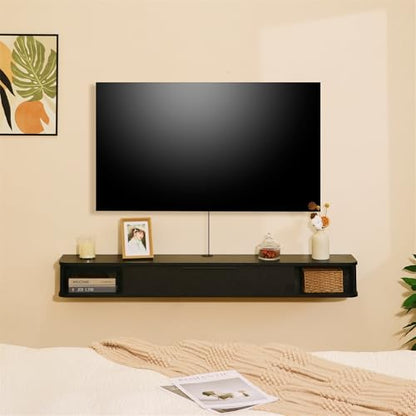 Floating TV Stand, 55" Wall Mounted TV Cabinet, view 7