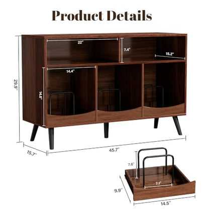 45.7" Large Record Player Stand, view 3