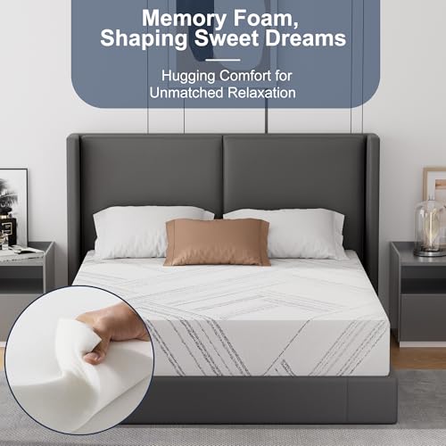 8 Inch King Memory Foam Mattress in a Box, Medium Firm Gel Foam, view 5