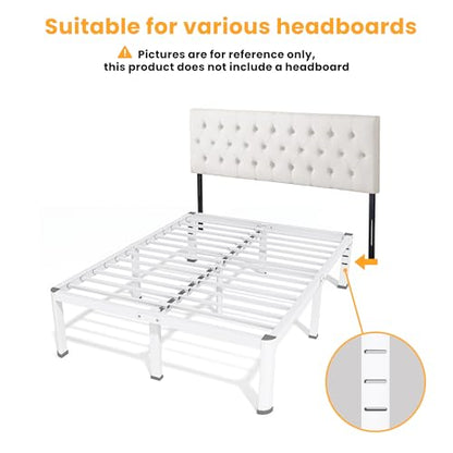 18 Inch Full Size Metal Platform Bed Frame with Round Corners Leg, view 7