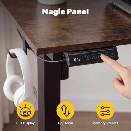 Compact Electric Height Adjustable Standing Desk, view 5