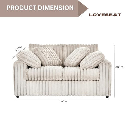 Belvoir 2-Piece Living Room Set, Sofa and Loveseat