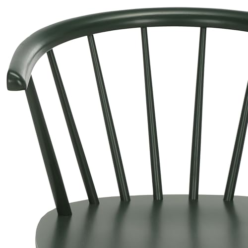 SAFAVIEH Furniture - Blanchard Side Chair Set of 4 - Garden Green - Solid Wood - Farmhouse Spindle Design - Ideal for Dining Room, Kitchen, Living Room, 18" Seat Height (AMH8512J-KIT2)