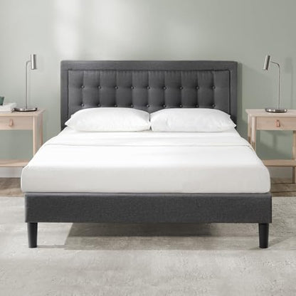 Zinus Dachelle Upholstered Platform Bed Frame, Mattress Foundation, view 2