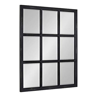 Hogan Windowpane Framed Wall Mirror