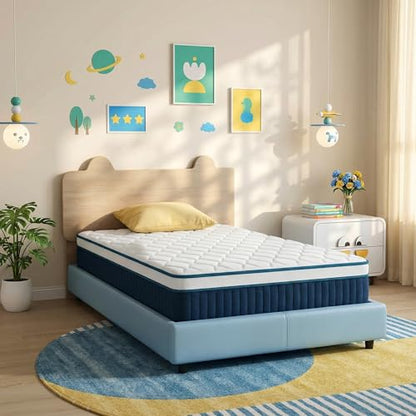 Twin Mattress, 12 Inch Medium Firm Hybrid Memory Foam Bed in a Box, view 7