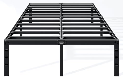 12 Inch Full Bed Frame, Under Bed Storage, Black, view 2