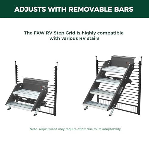 RV Step Grid, Dog Barrier for RV Stairs Up to 32" Wide, Patented, view 6
