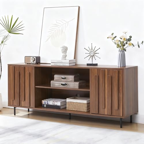 TV Stand for for Living Room, Mid-Century Modern TV Stands for 65" 60" 55" TVs, view 2