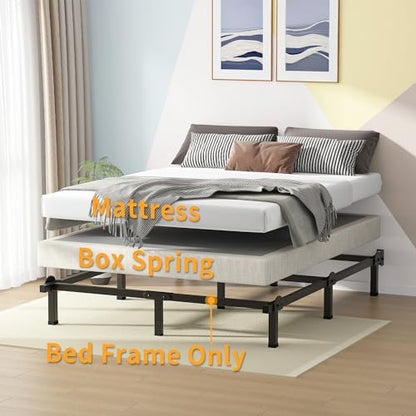 Metal Bed Frame, 9-Leg Bed Base for Box Spring, Full, 8 Inch, view 5