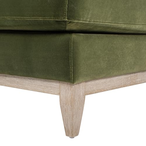 Jennifer Taylor Home Pasadena Modern Farmhouse Chaise Lounge Chair, Olive Green, view 8