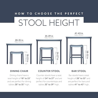 Powell Furniture Dale Saddle Bar Stool Natural Wood