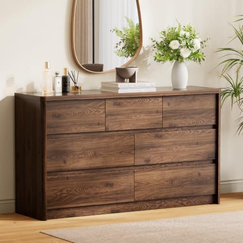 Modern 7 Drawers Dresser for Bedroom, view 7