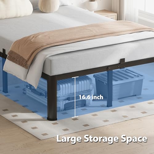 Full Bed Frame with Round Corners 18 Inch No Box Spring, view 7