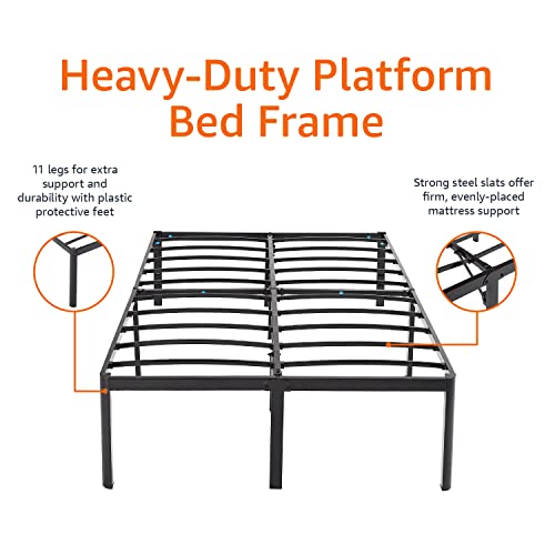 Heavy Duty Non-Slip Sturdy Bed Frame with Steel Slats, No Box Spring Needed, view 5