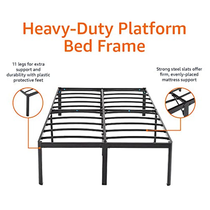 Heavy Duty Non-Slip Sturdy Bed Frame with Steel Slats, No Box Spring Needed, view 5