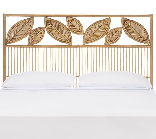SAFAVIEH Furniture, Lusine Queen Headboard, Honey Brown Wash, view 2