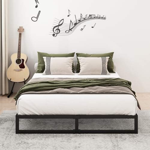 8 Inch Full Bed Frame with Heavy Duty Steel Slat Support, view 6