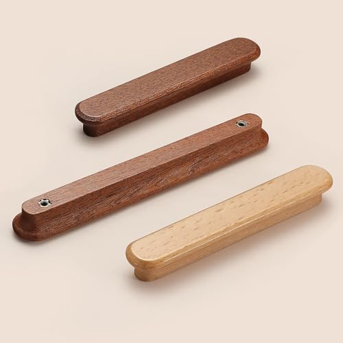 Log Wood-3.78 in 2 pcs Wood Drawer Knobs Pulls Handles Kitchen Cabinets Furniture Dresser Wardrobe Cupboard Drawer Knobs Pulls Handle