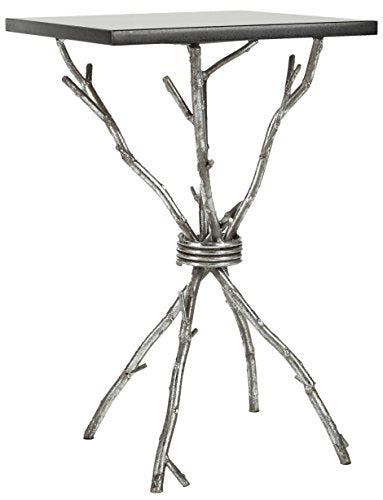 Safavieh Home Collection Alexa Black and Silver Alexa Accent Table