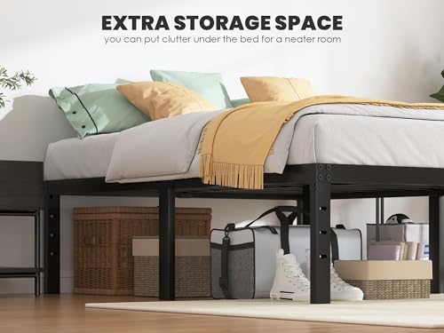 Full Size Bed Frame - 18 in Sturdy Platform Bed Frame Full, view 5