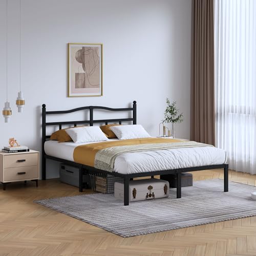 Metal Bed Frame with Headboard, view 2