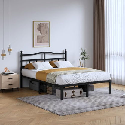 Metal Bed Frame with Headboard, view 2