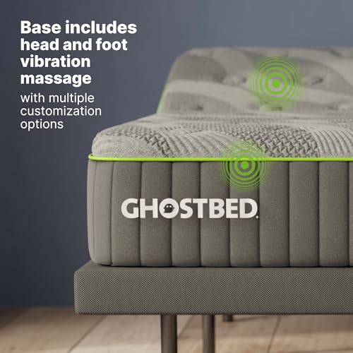 Adjustable Bed Frame Queen 14" Cooling Memory Foam Mattress, view 7