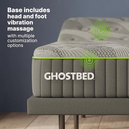Adjustable Bed Frame Queen 14" Cooling Memory Foam Mattress, view 7