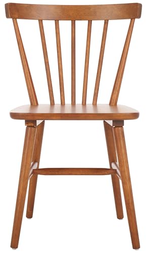 SAFAVIEH Home Collection – Winona Set of 2 Honey Windsor Farmhouse Dining Chairs, Spindle Back Wood Chairs, Classic Casual Seating (DCH8500K-SET2)