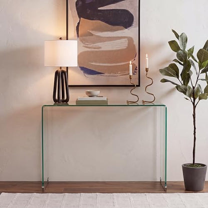 Safavieh Home Collection Ambler Clear Console Table 13.8 in x 43.3 in x 29.5 in