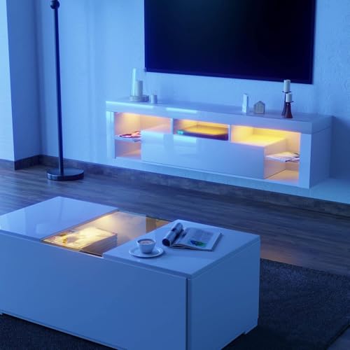 63 in Floating TV Stand Wall Mounted, view 7