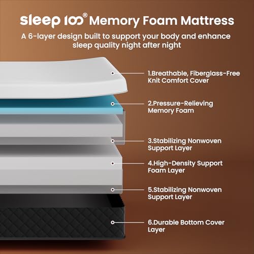 Full Mattress Extra Firm – 12" Memory Foam Mattress for Spinal Alignment, view 3