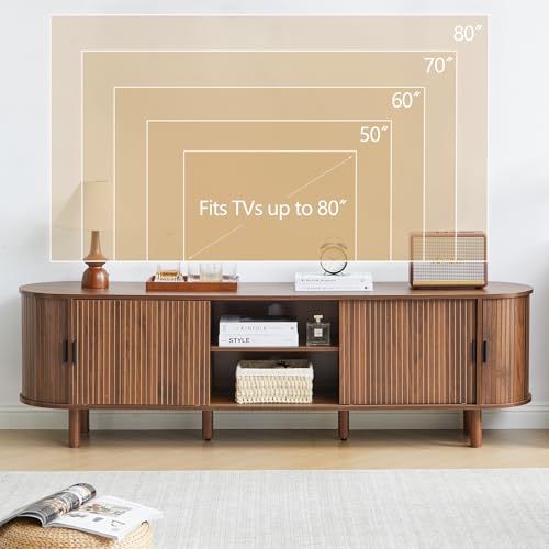 70.87”Tambour TV Stand for 50-80 Inch, view 4