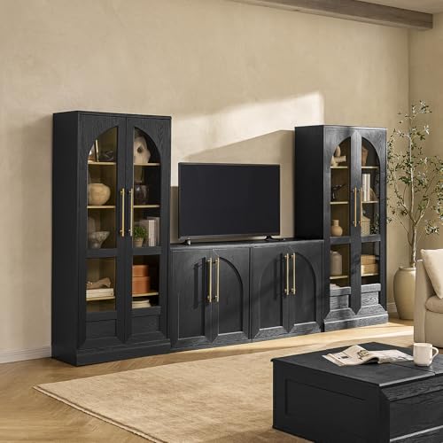 Blake 4 Piece Entertainment Center with Storage, view 2